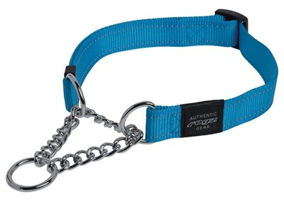 Rogz for dogs fanbelt halfslip halsband turqouise