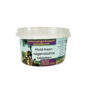 Dierendrogist huid-haar-nagel-biotine tabletten