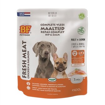 Bf petfood vleesvoeding zalm worst