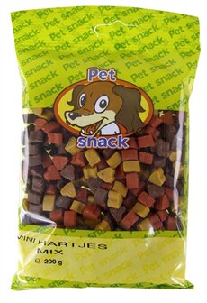 Petsnack mini hartjes mix