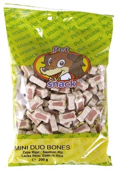 Petsnack botjes duo zalm / rijst