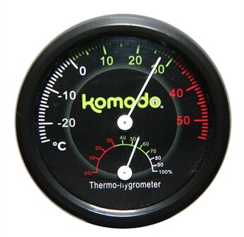 Komodo thermometer / hygrometer analoog