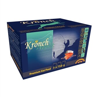 Kronch premium kattenbrok met zalm en kip