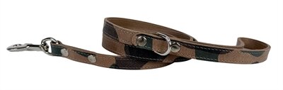 Sazzz hondenriem fearless vintage leer camouflage