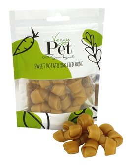 Veggie pet sweet potato knotted bone