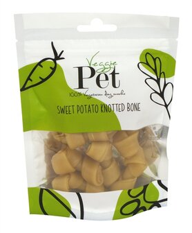 Veggie pet sweet potato knotted bone