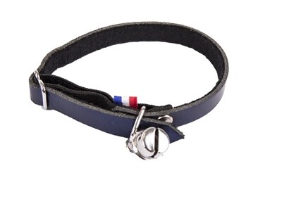 Martin halsband kat dakota leer blauw