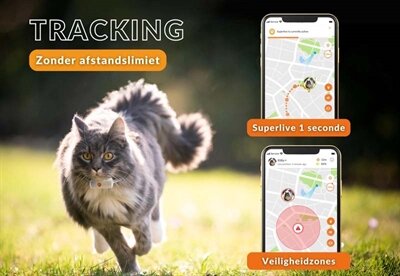 Weenect tracker kat wit