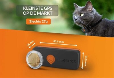 Weenect tracker kat zwart