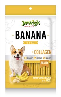 Jerhigh banana stix met kip en collageen