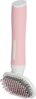 Zolux anah slickerborstel soft roze / wit