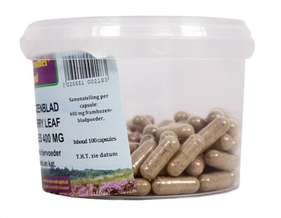 Dierendrogist frambozenblad capsules