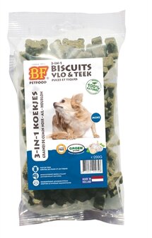 Bf petfood 3 in 1 hondenkoekjes vlo &amp; teek mini