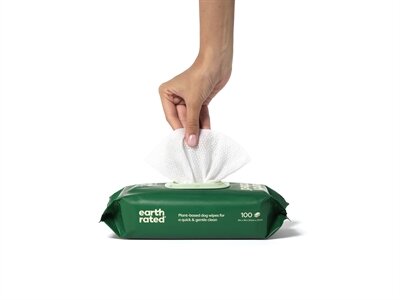 Earth rated dog wipes geurloos composteerbaar