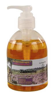 Dierendrogist zalmolie met dispenser