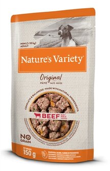 Natures variety original mini pouch beef