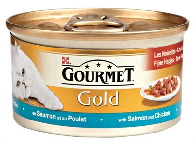 Gourmet gold fijne hapjes zalm / kip