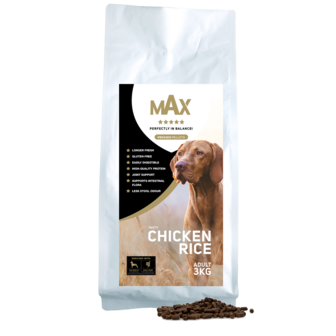 Max Adult Geperste Brokken Kip &amp; Rijst 3 kg 