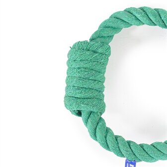 Battersea ring rubber / touw groen