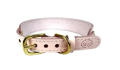 Sazzz halsband hond sweetie classic leer roze