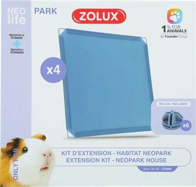 Zolux neolife neopark cavia uitbereidingsset gesloten panelen