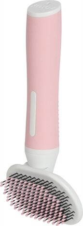 Zolux anah slickerborstel soft roze / wit