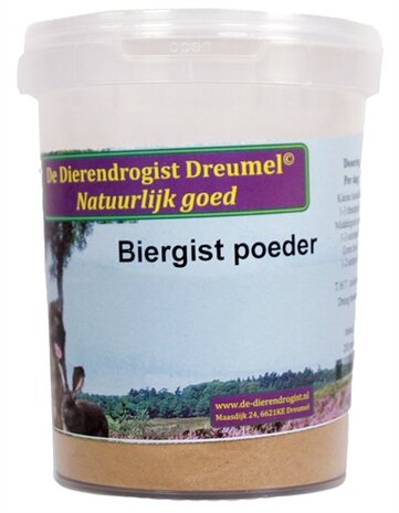 Dierendrogist biergist poeder