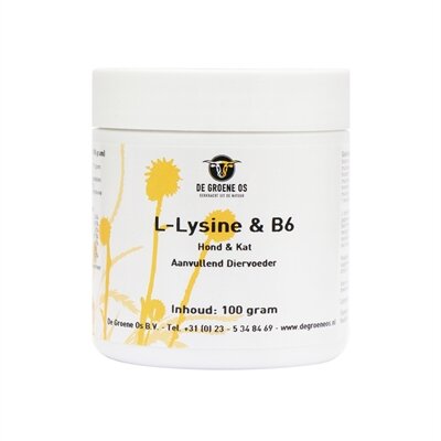 De groene os l-lysine / b6 hond / kat