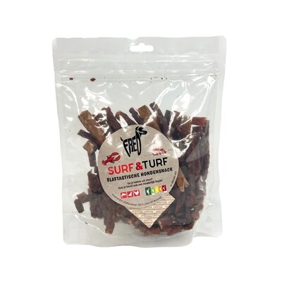 Freds surf & turf vis en vleeshapjes blaftastische hondensnack