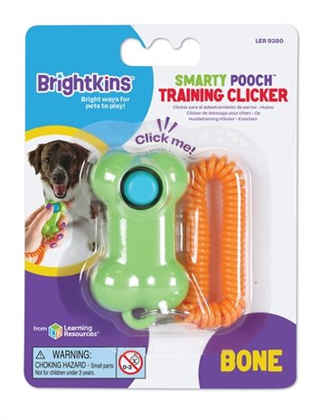 Brightkins smarty pooch training clicker bone