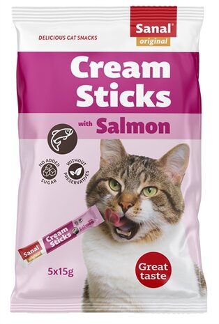 Sanal cream sticks kat zalm