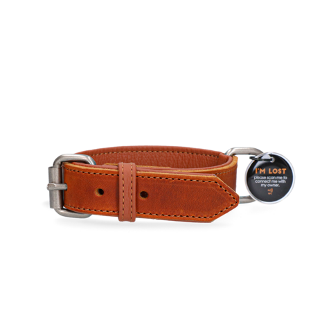 Spotted! Pro Leren Halsband ,Cognac, 3 x 65 cm