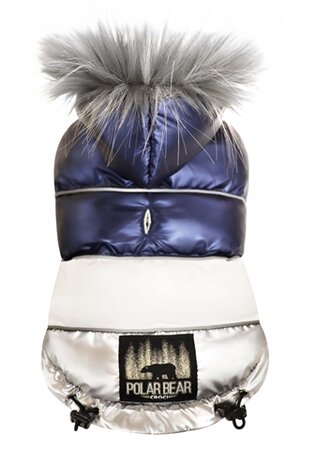 Croci hondenjas padded polar bear blauw