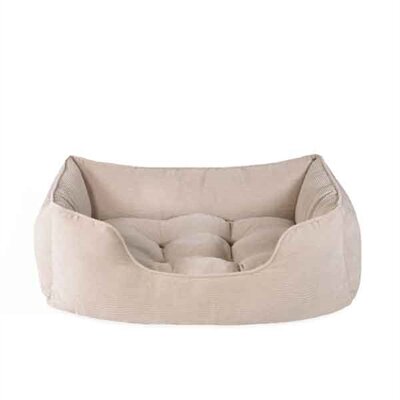 Rosewood 40 winks hondenmand cord ribstof beige