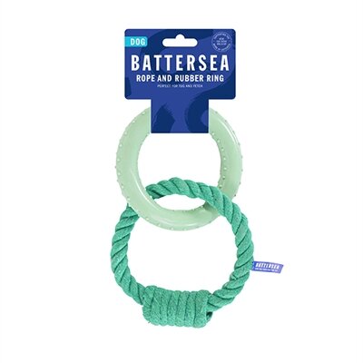 Battersea ring rubber / touw groen